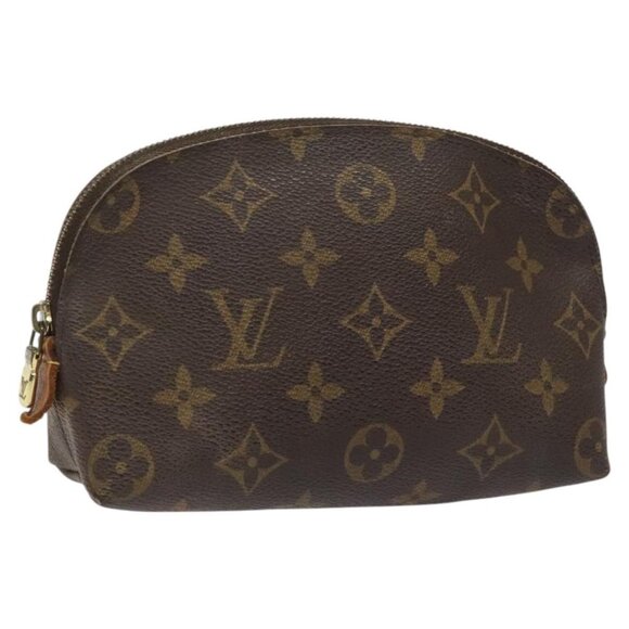 LOUIS VUITTON Monogram Pochette Cosmetic PM Cosmetic Pouch M47515 LV Auth BD630 - Picture 1 of 16